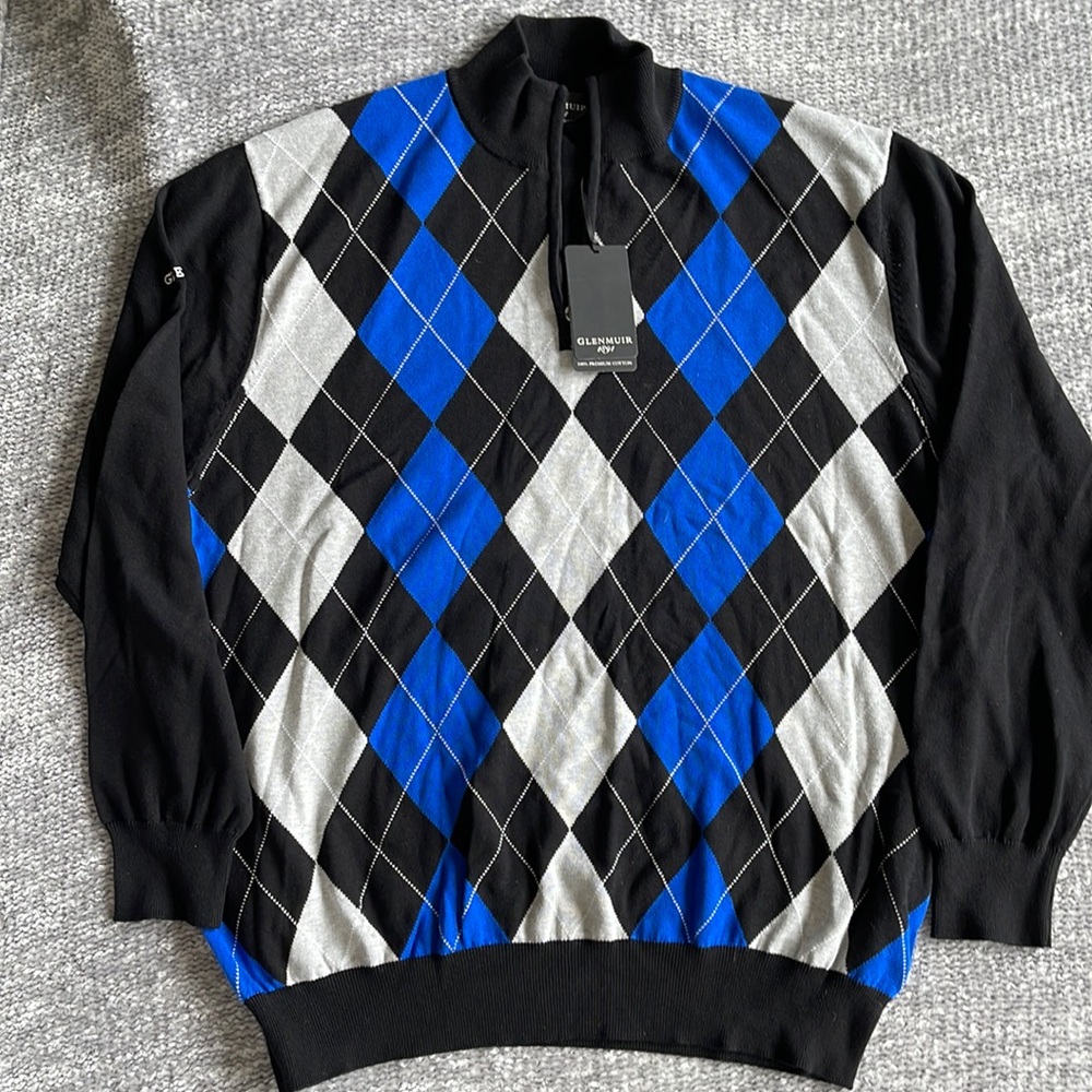 Glenmuir golf quarter-zip sweater